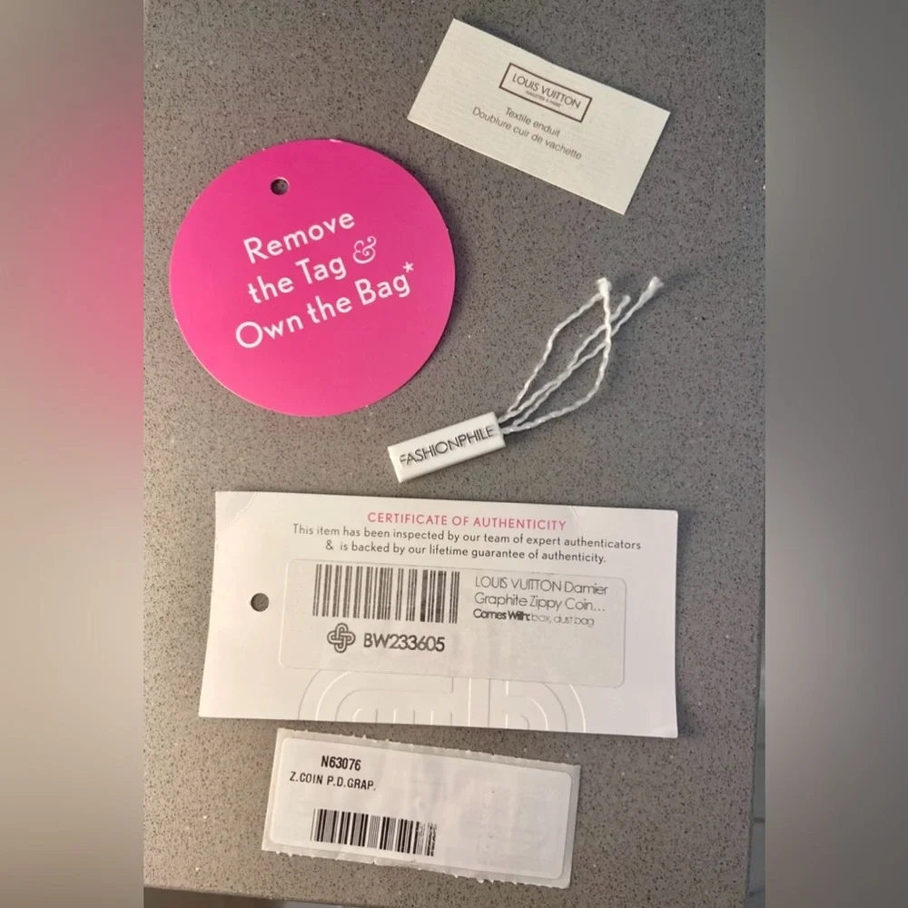 Louis Vuitton - Damier Graphite Zippy Coin Purse Wallet Grey&Black wSilver - NWT - Picture 4 of 14